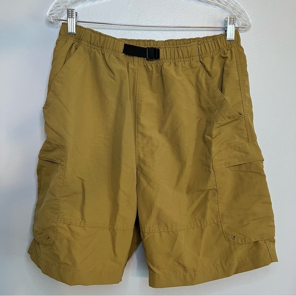 Vintage Woolrich Men's Cargo Shorts Sz M Ginger Lined Waistband Belted Outdoor
